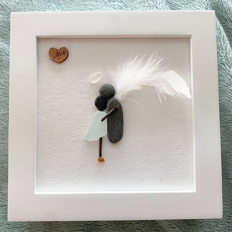 🎁2022💘Memorial Gift Sorry for your loss Gift Sea Glass Art Sympathy Gift