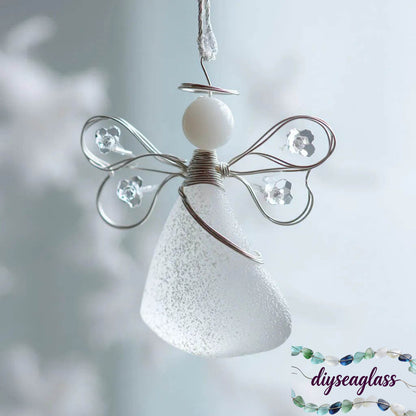 🌊Handmade Sea Glass Angel Ornament(Buy 6 Free Shipping Now)