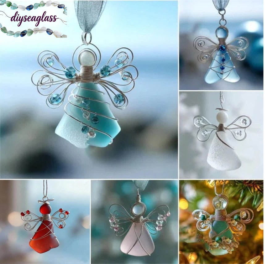 🌊Handmade Sea Glass Angel Ornament(Buy 6 Free Shipping Now)