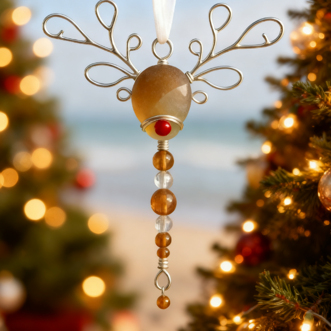 🎄 Early Christmas Deal — Save Up to 30%! — Handcrafted Sea Glass Christmas Ornament