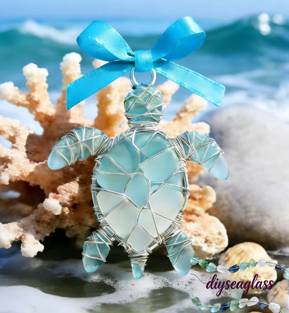 🔥Hand-Wrapped Sea Glass Collection💎Timeless Coastal Art