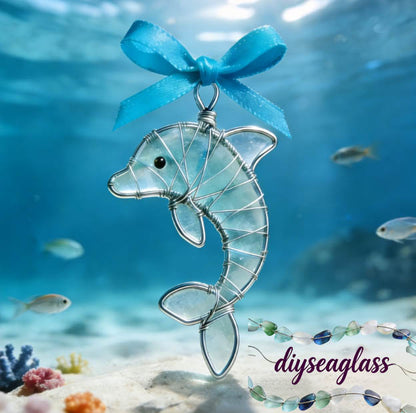 🔥Hand-Wrapped Sea Glass Collection💎Timeless Coastal Art
