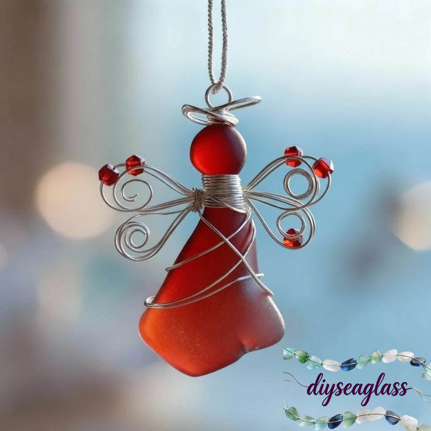 🌊Handmade Sea Glass Angel Ornament(Buy 6 Free Shipping Now)
