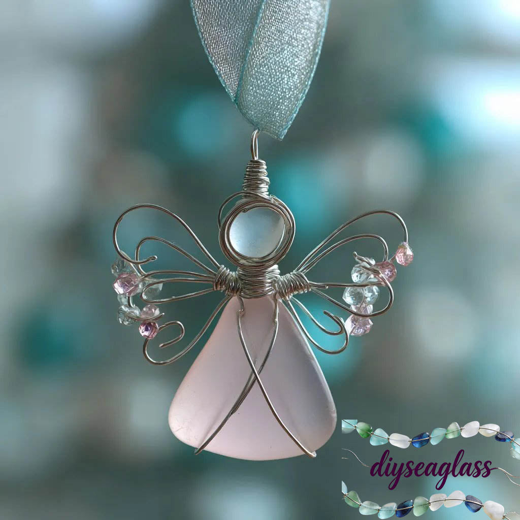 🌊Handmade Sea Glass Angel Ornament(Buy 6 Free Shipping Now)