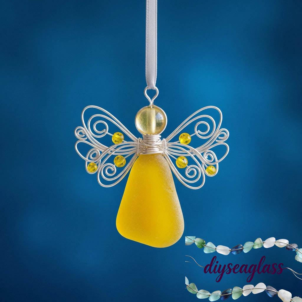 🌊Handmade Sea Glass Angel Ornament(Buy 6 Free Shipping Now)