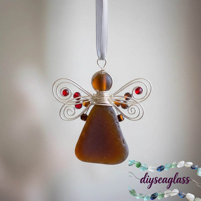 🌊Handmade Sea Glass Angel Ornament(Buy 6 Free Shipping Now)