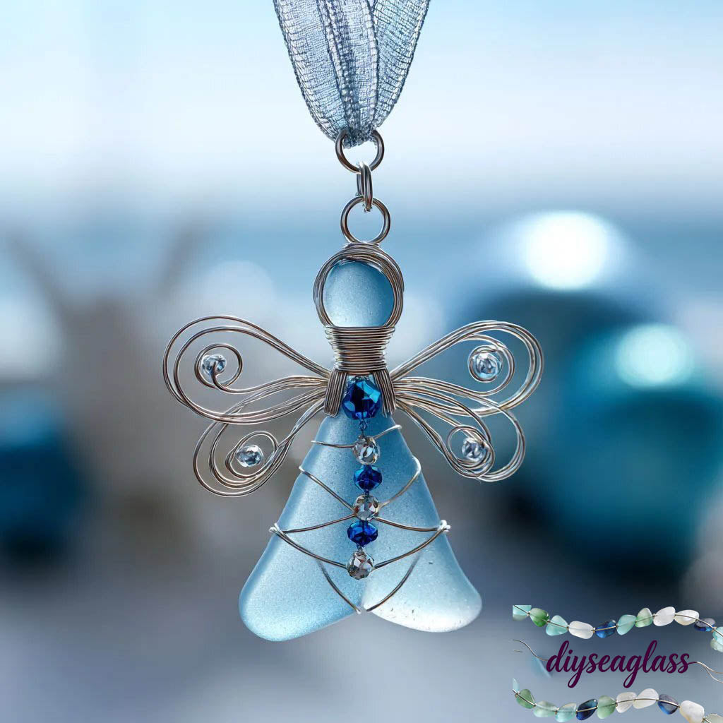 🌊Handmade Sea Glass Angel Ornament(Buy 6 Free Shipping Now)