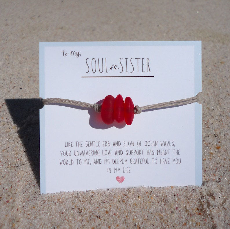 Soul Sister Sea Glass Bracelet