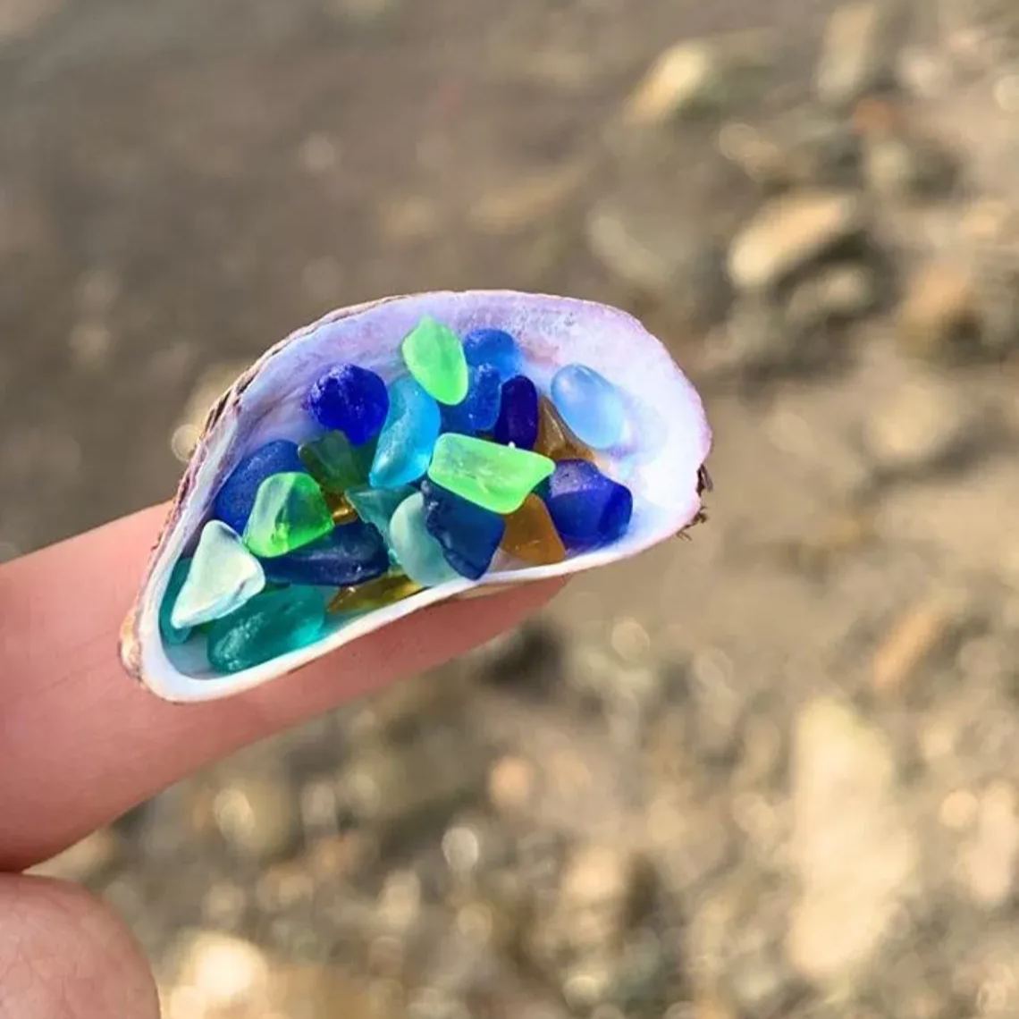 Floating Sea Glass Necklace