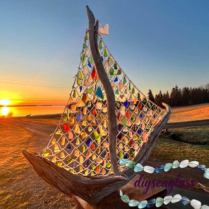 🔥Final Inventory 70% OFF🌊 Sea Glass Boat