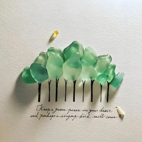 Sea Glass Forest And Bird Come From The Heart