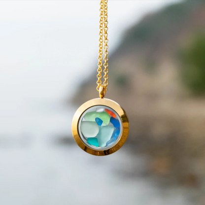 Floating Sea Glass Necklace